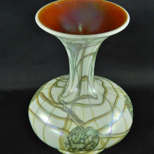 1920s PH Leaf & Vine Freehand Vase